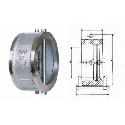 H76H蝶形止回阀 对夹式蝶形止回阀