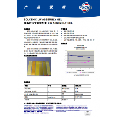 福斯矿山支架装配膏 LW ASSEMBLY GEL